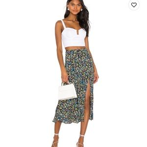 Midi slip skirt